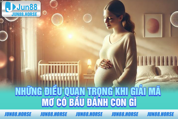 Những điều quan trọng khi giải mã mơ có bầu đánh con gì
